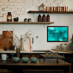 Rire et cultiver la graisse drôle cuisine Poster