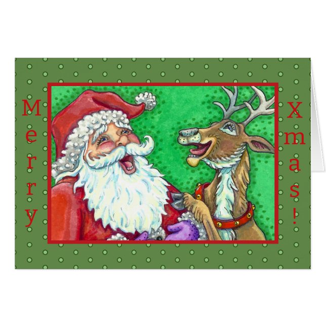 RIRE PÈRE NOËL & REINDEER KNOCK KNOCK JOKES Verse (Devant Horizontal)
