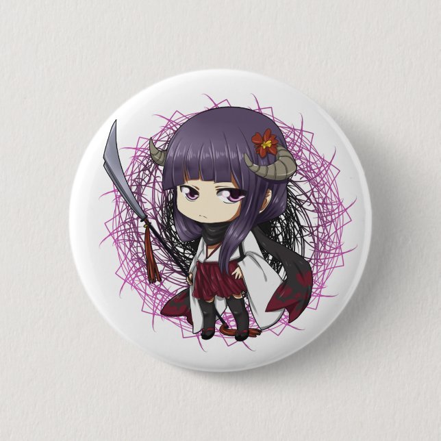 Ririchio Youkai Knopf Button (Vorderseite)
