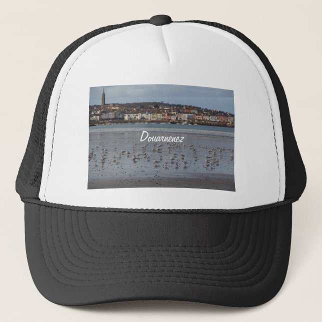 Ris Beach in Douarnenez Truckerkappe (Vorderseite)