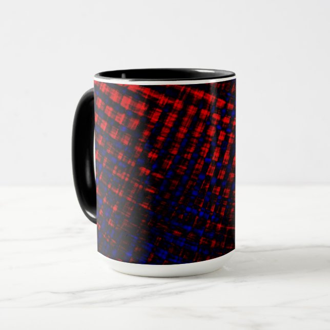 Riscos cruzados vermelho e azul tasse (Vorderseite Links)