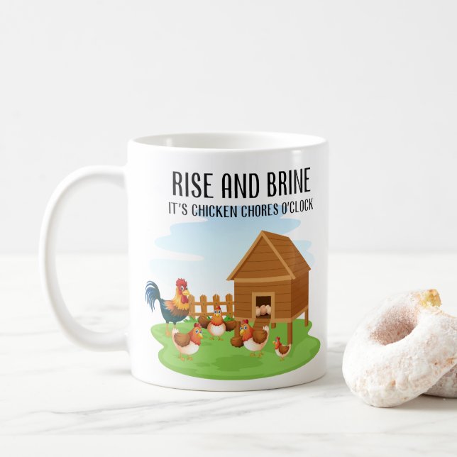 Rise And Brine Chicken Kaffeetasse (Mit Donut)