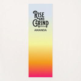Rise and Grind Weight Training and Yogamatte