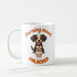 Rise and Shine - Kaffee & Welpe Sofortdownload Kaffeetasse