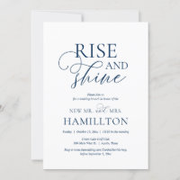 Rise and Shine, Post Hochzeit Brunch Celebration i