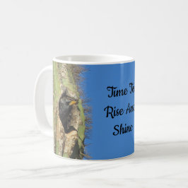 Rise and Shine Starling Saguaro Cactus Black Bird Kaffeetasse