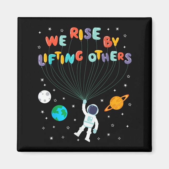 Rise Children Apparel Uni-kids Black Small We Rise Magnet (Vorne)