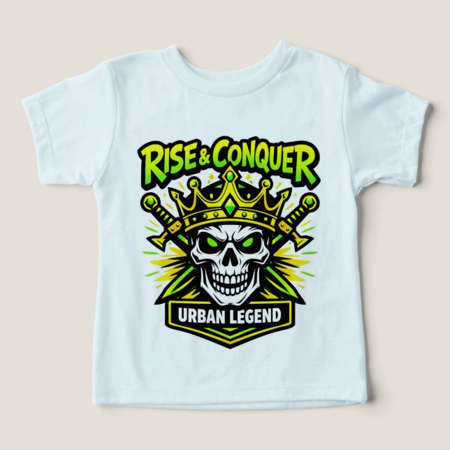 Rise & Conquer Urban Legend T-Shirt 👑💀🔥 (Design Vorderseite)
