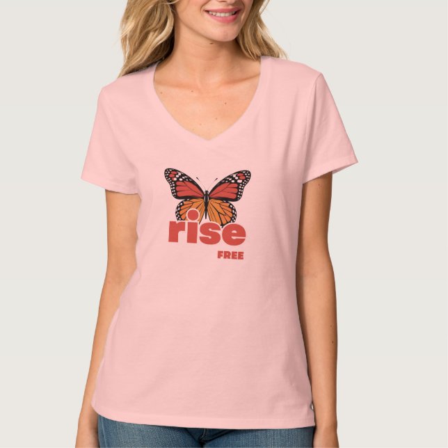 Rise Free Butterfly Women’s T-Shirt (Vorderseite)