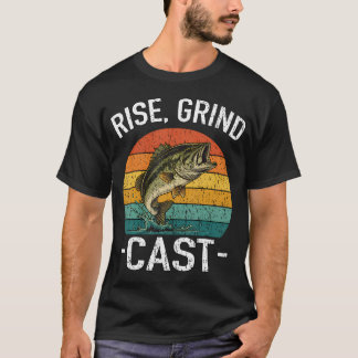 Rise Grind Cast Angler Fischflüsterer T-Shirt
