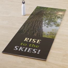 RISE Inspirationelles Foto eines Baumes zum Himmel Yogamatte