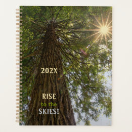 RISE Inspirationelles Foto von Sequoia zum Himmel Planer