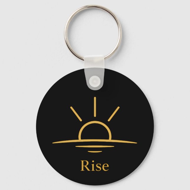 Rise — Minimalist Sunrise Schlüsselanhänger (Vorderseite)