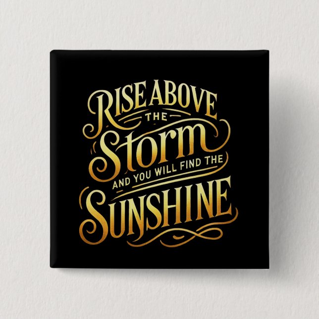 Rise Oove- und Shine-Taste Button (Vorderseite)