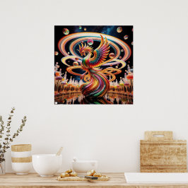 "Rise" - Phonenix Candyland Poster