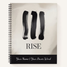 Rise  Self-Growth Journal with Minimal Brush Art  Notizbuch