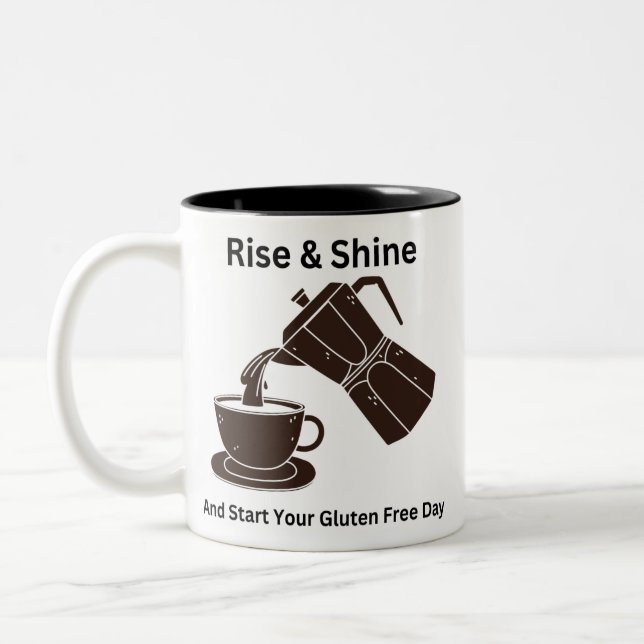 Rise & Shine Zweifarbige Tasse (Links)