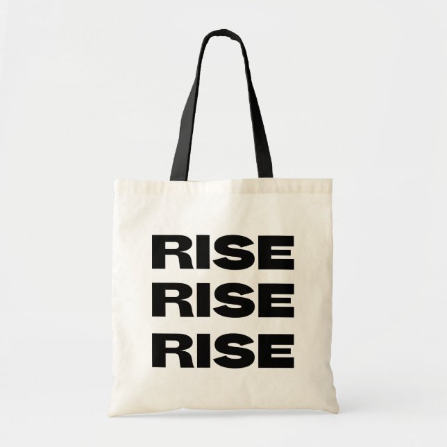 RISE Tote Bag Tragetasche (Vorne)