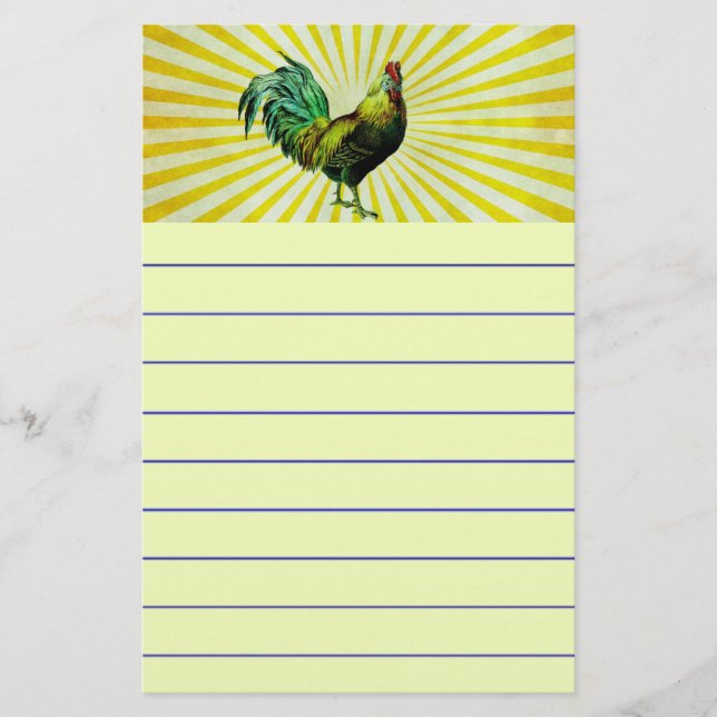 Rise und Shine Briefpapier (Vorderseite)