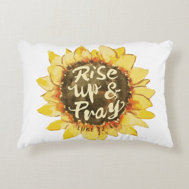 Rise Up And Pray - Luke 22:46 Dekokissen (Vorderseite)