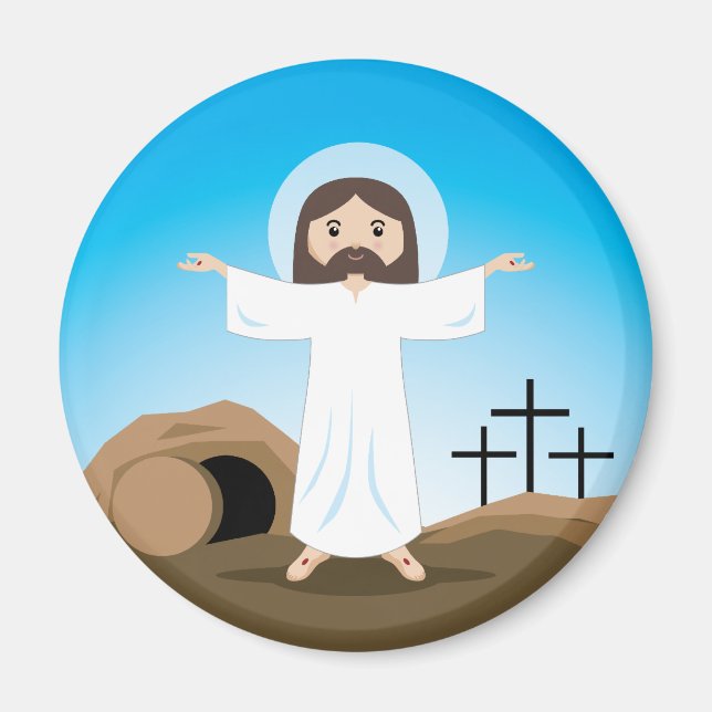 Risen Christ Magnet (Vorne)