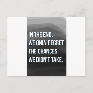Risiken Eingehen Motivierend Zitate Postkarte