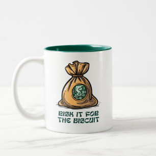 Risiko für die Tasse von Biscuit