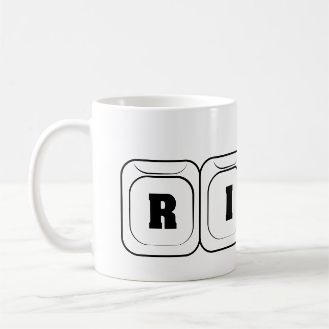 Risiko oder Reichtum Kaffeetasse (Links)