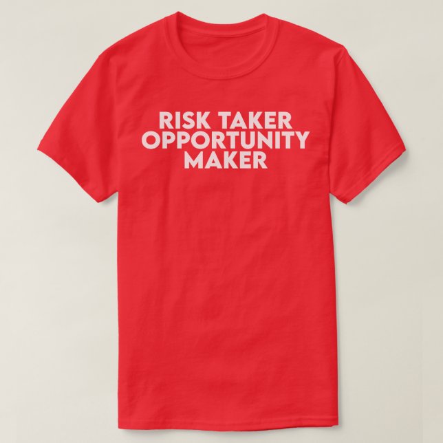 Risiko-Übernahmeröcker T-Shirt (Design vorne)