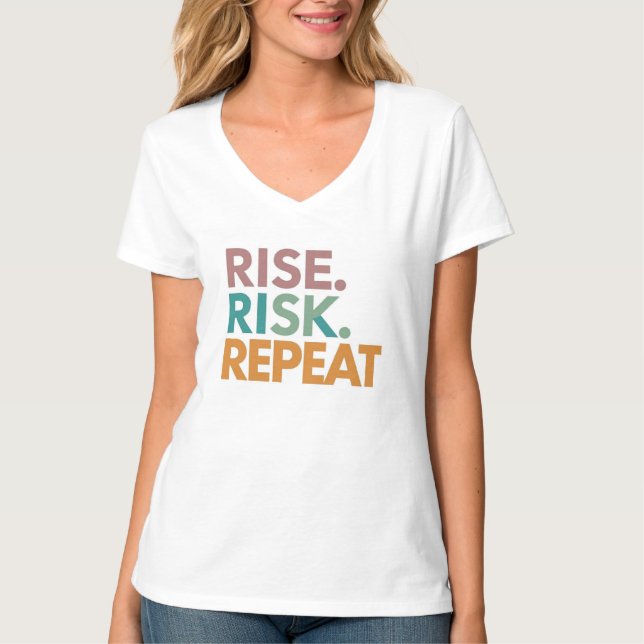 RISIKO. WIEDER VON VORNE T-Shirt (Vorderseite)