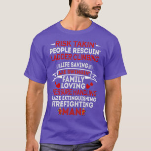 Risikobereitschaft für Menschen, die das Klettern  T-Shirt