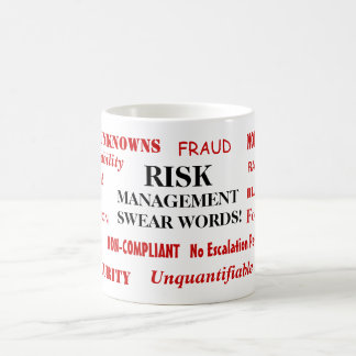 Risikomanagement-Swear-Wörter Funny Risk Manager Kaffeetasse