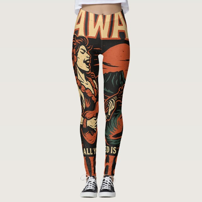 "Rising ALOHA" Debut Album Leggings (Vorderseite)