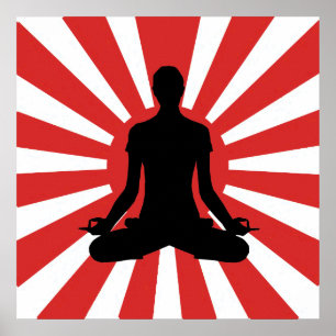 Rising Sun Yoga 4 Meditation Poster