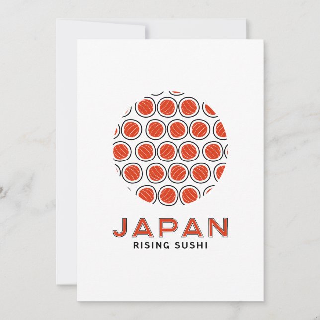 Rising Sushi Einladung (Vorderseite)