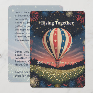 Rising Together 250 Years in the Making Einladung