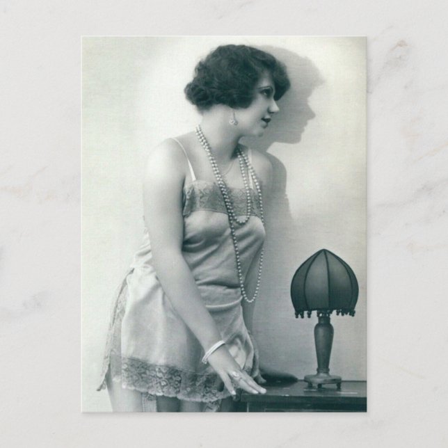 Riskante französische Foto-Postkarte Postkarte (Vorderseite)