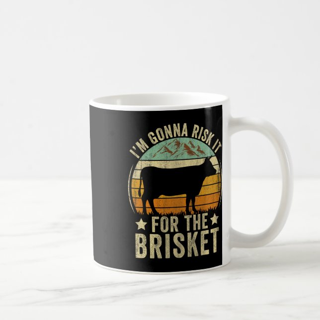 Riskier es für das Brisket Lustiger Fleischraucher Kaffeetasse (Rechts)
