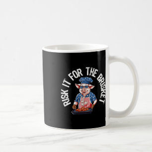 Riskier es für das Brisket Lustiges Schwein Grille Kaffeetasse
