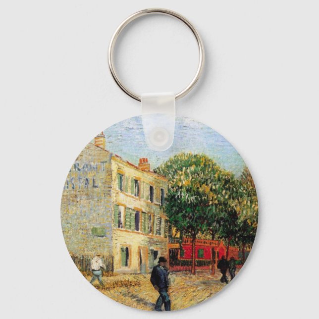 Rispal Restaurant in Asnieres by Vincent van Gogh Schlüsselanhänger (Vorderseite)