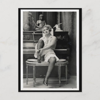 Risqué Vintages Foto Postkarte