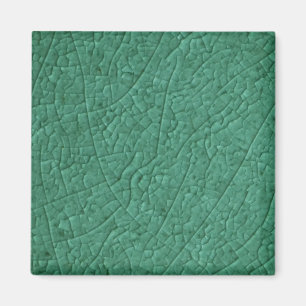 Risse aus grünem Stein Magnet