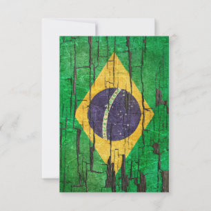 Risse brasilianische Flag Peeling Paint Effect