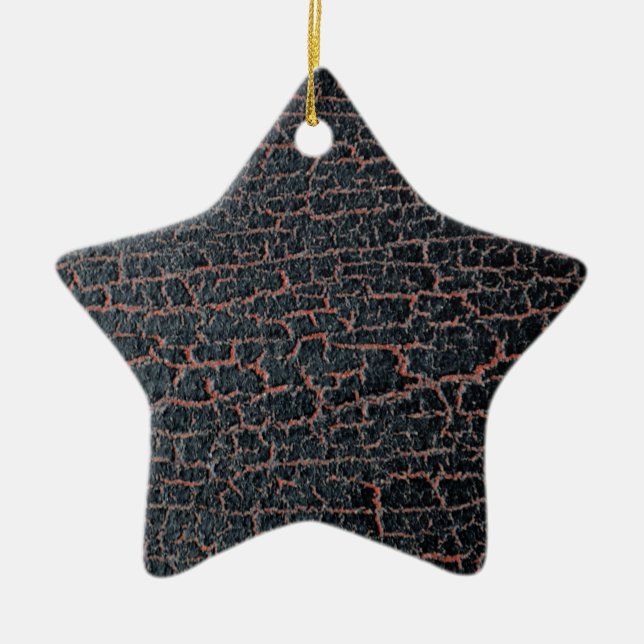 Risse Farbe Keramik Ornament (Vorne)