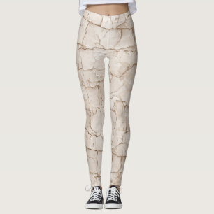 Risse, gewitterter Marmor Leggings