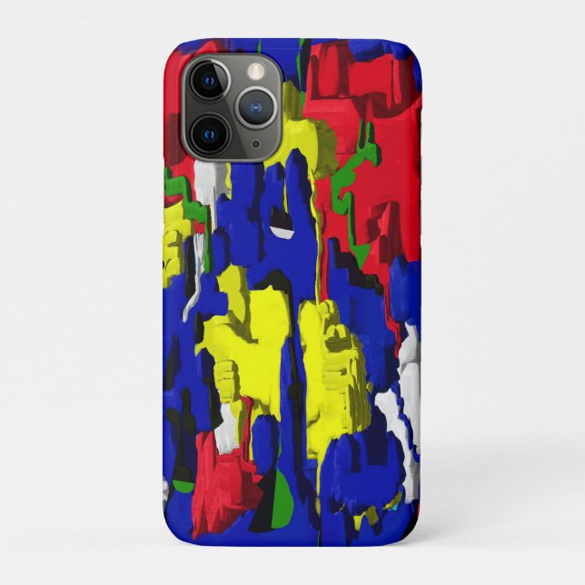 Risse im Blau, abstrakt Case-Mate iPhone Hülle (Rückseite)