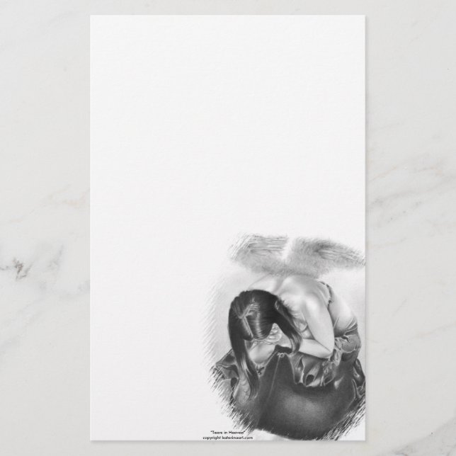 Risse im Himmels-Briefpapier Briefpapier (Vorderseite)