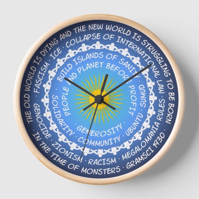 Risse in der Welt - Zusammenbruch oder Möglichkeit Uhr (Vorderseite)
