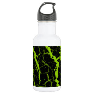Rissige Space Lava - Limette Edelstahlflasche