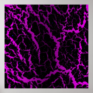 Rissige Weltraumlava - Pink/Purple Poster